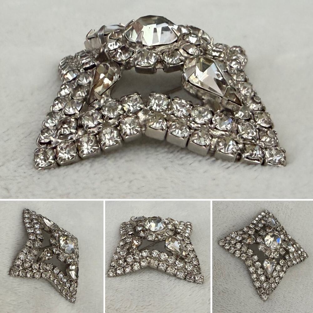Vintage Rhinestone Statement Brooch